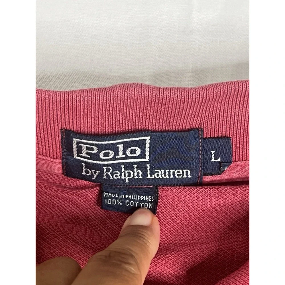 Polo Ralph Lauren‎ Men's Polo Shirt Short Sleeve Cotton Red Large